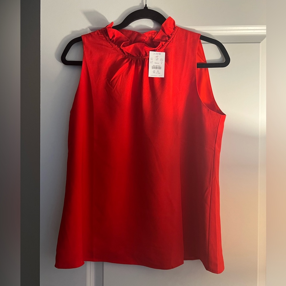 NWT red J Crew Factory top